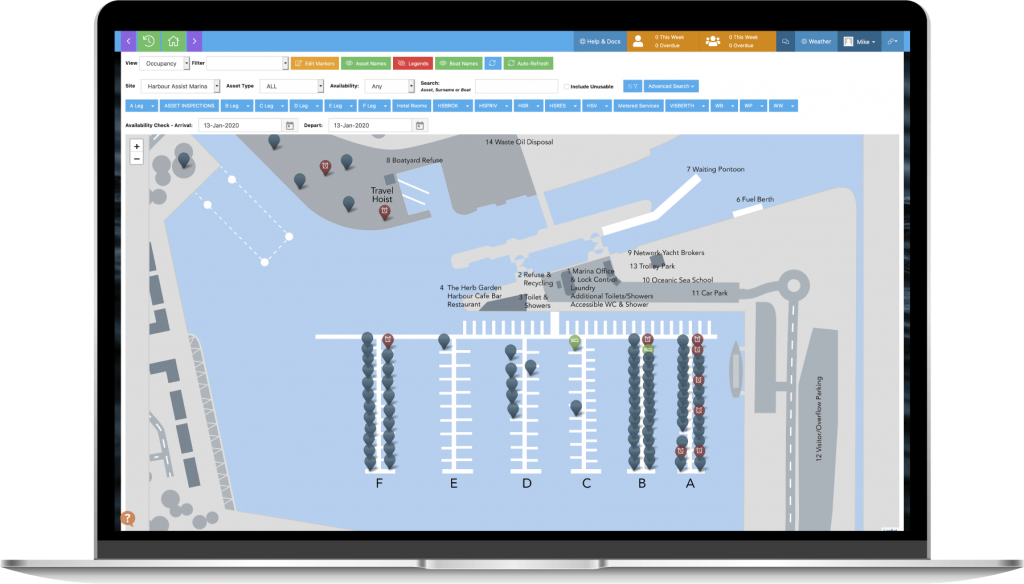 Harbour Assist map view