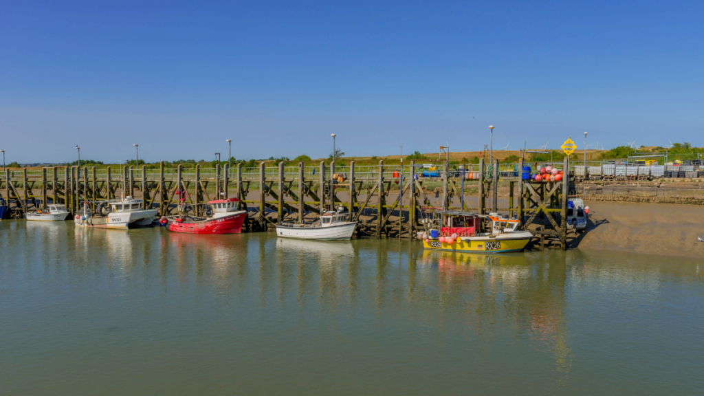 Fishing boats in Rye Harbour