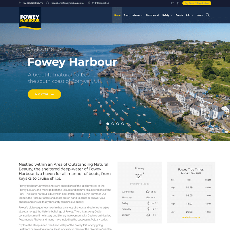 Fowey Harbour website