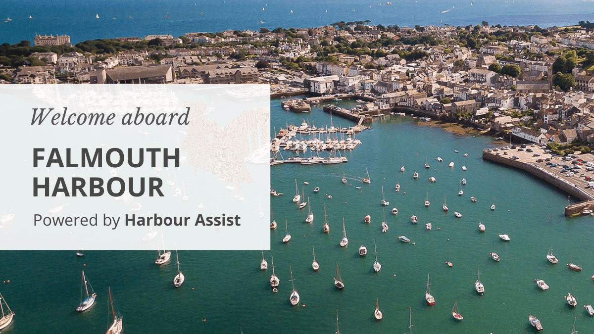 Falmouth Harbour aerial view